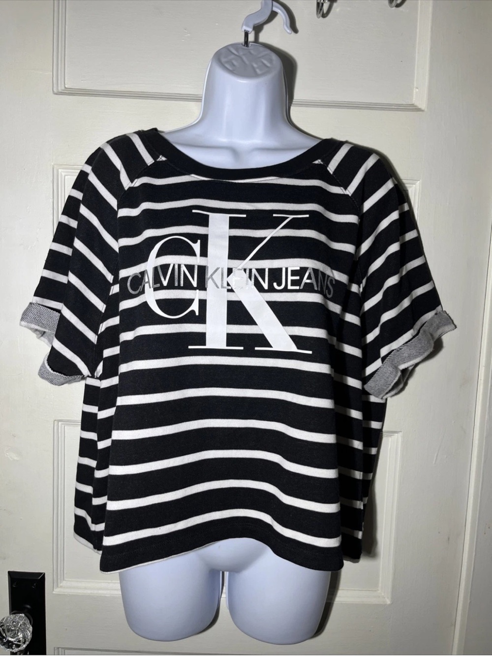 Women’s Shirt Size XL Calvin Klein Jeans Women's French Terry Crop Top